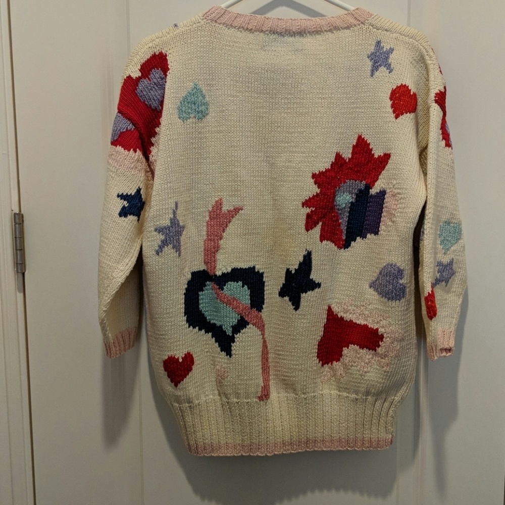 Handmade knitted sweater from Uruguay decorative h